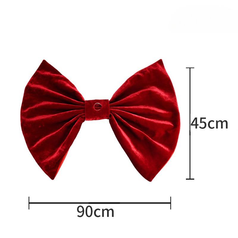 Christmas bow Christmas tree base scene Christmas atmosphere arrangement props Crafts ornament decoration