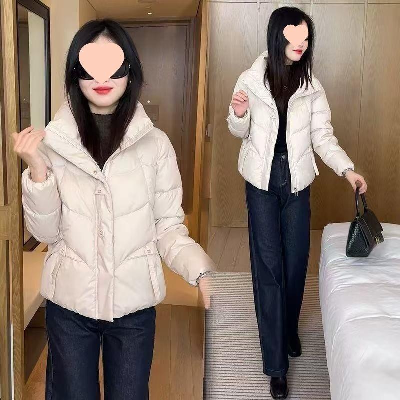 Winter Daunen Baumwolljacke Dick Warm Parkas Damen Pufferjacke Locker Lässig Übermantel Baumwollgepolsterte Jacke Damen Oberbekleidung