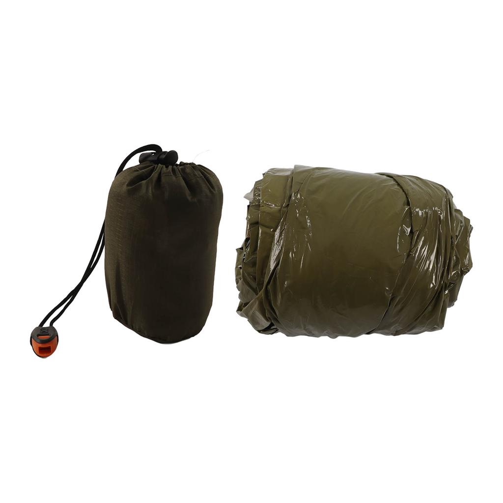 Emergency Survival Sleeping Bag Thermal Insulation PE Aluminum Film Survival Bivouac Bag with Storage Bag for Outdoor