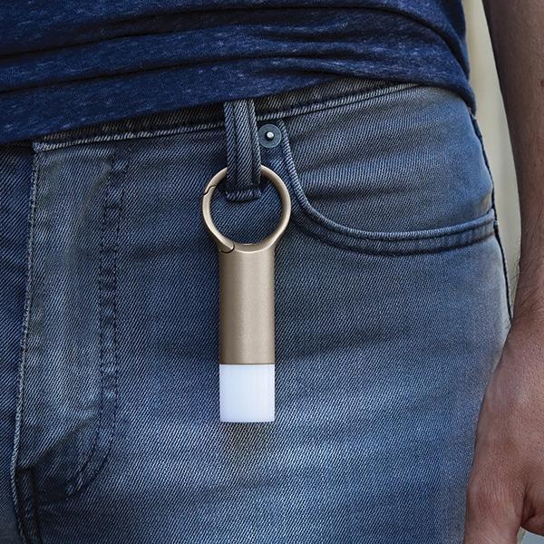 Lexon Nomaday Flash Nyckelring Guld/Gold Ll137D