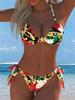 1011 New European and American Split Swimsuit Women's Bikini Swimsuit Explosion Temu Xiyin BK