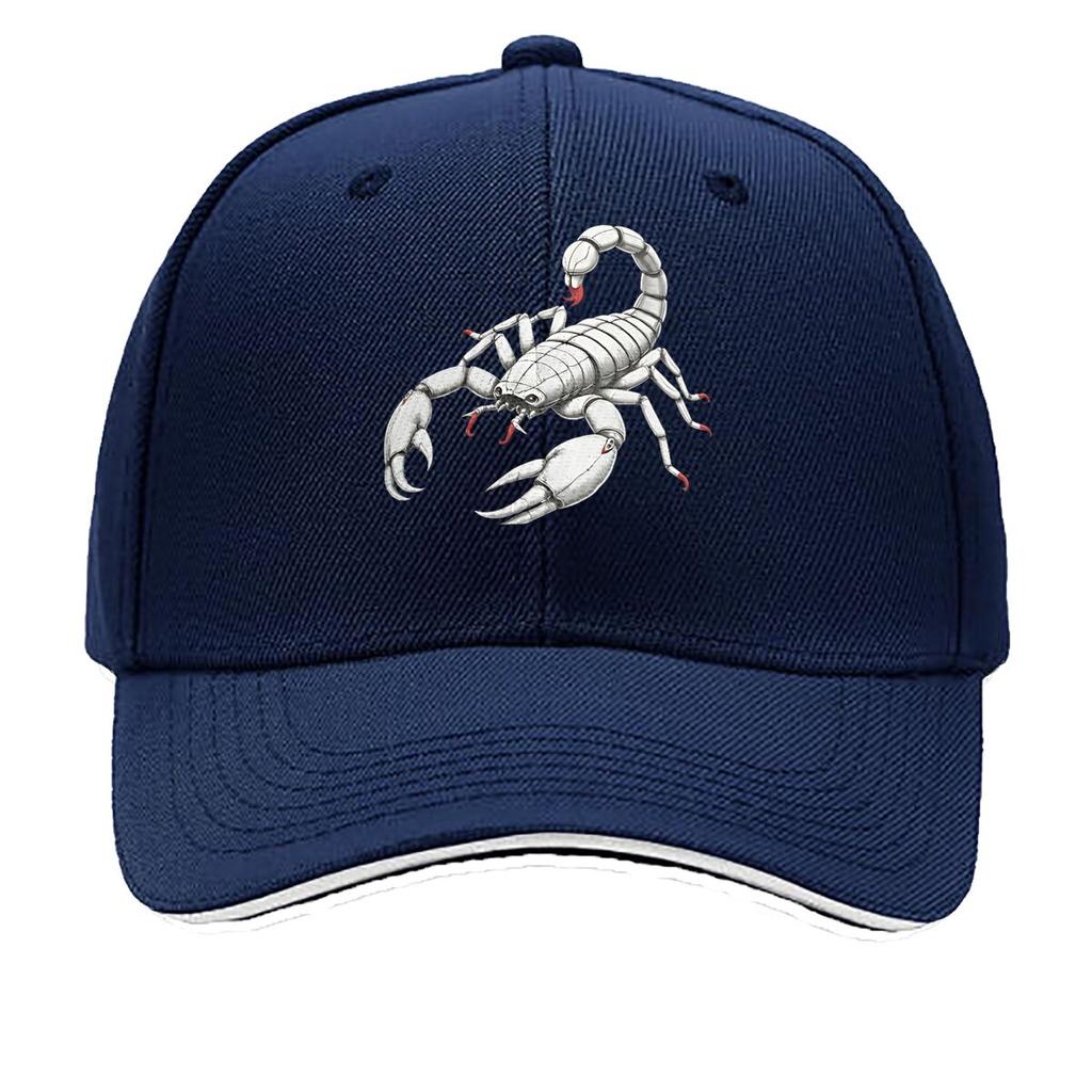 Unisexs Black Scorpion Graphic Hat Wide Brim Hunting Camping Casual Outdoors Bold Scorpion Desig Sandwich Baseball Cap