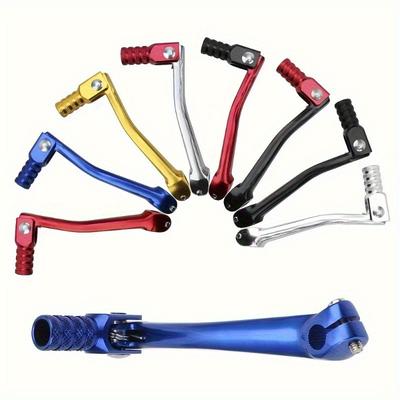 1pc Aluminum Motorcycle CNC Folding Gear Shift Lever - Durable, Adjustable, and Versatile Moto Accessory for Off-Road Bikes