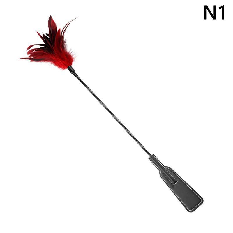 Feather Pu Leather Paddles Whip Spanking Flogger Role Play Horse Riding For Fun Sex Toys Adult Sex Toys