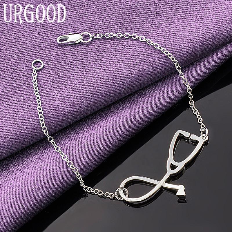 Geometrický náramek ze stříbra 925 jako dárek Módní šperky