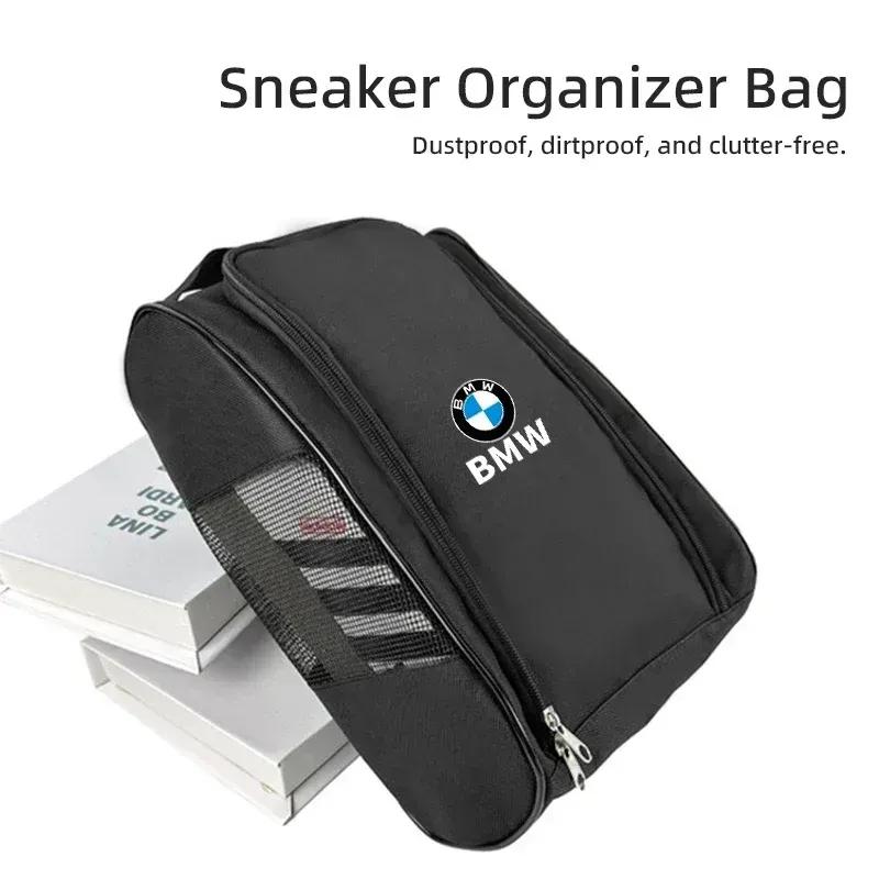 -Car  Sneaker Storage Bag Travel Outing Shoe Storage Tools For BMW M Performance E46 E90 E60 F30 F10 E39 E36 F20 E87 E90 G60