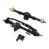 RC Front Rear Axle 27T 8T Internal Mounting Gear RC Car Axle Assembly Set with Link Mount for SCX10 PRO Black