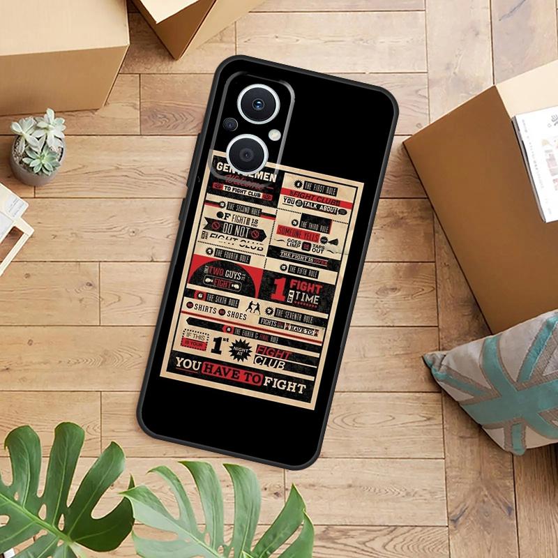 Fight Club Phone Case For OPPO Reno 14 12 11 13 F 10 Pro 8T 7 8 Lite OPPO Find X8 X6 X5 X9 Pro Cover