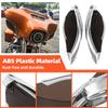 Motorcycle Side Wing Windshield Adjustable Fairing Air Deflector For Harley Touring Electra Glide Street Tri Glide 2014-up