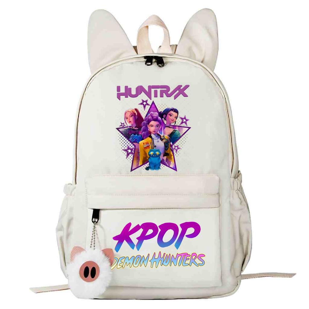Large Capacity Schoolbag with Shoulder Strap; Student Three-piece Pencil Case Set