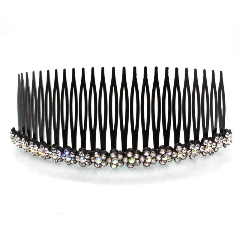 Plum Blossom Hair Comb Korean Style Fashion Hair Bun Head Insert Comb Plastic Simple Versatile Hairpin Female Accessories
