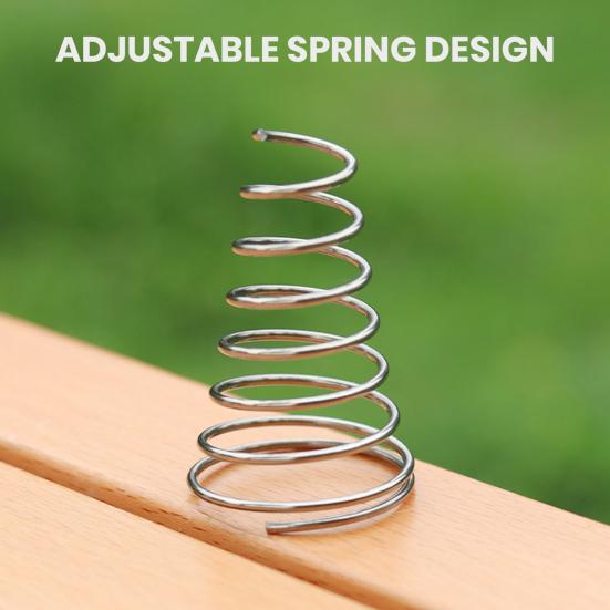 Telescopic Spring Fish Bone Nail Aluminum Alloy Tent Nail Hiking Ground Pin Travel Tent