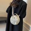 Women's Casual Nylon Crossbody Bag with Adjustable Strap Vintage Solid Color Small Shoulder Bag Polyester Lining for Everyday Use AVE