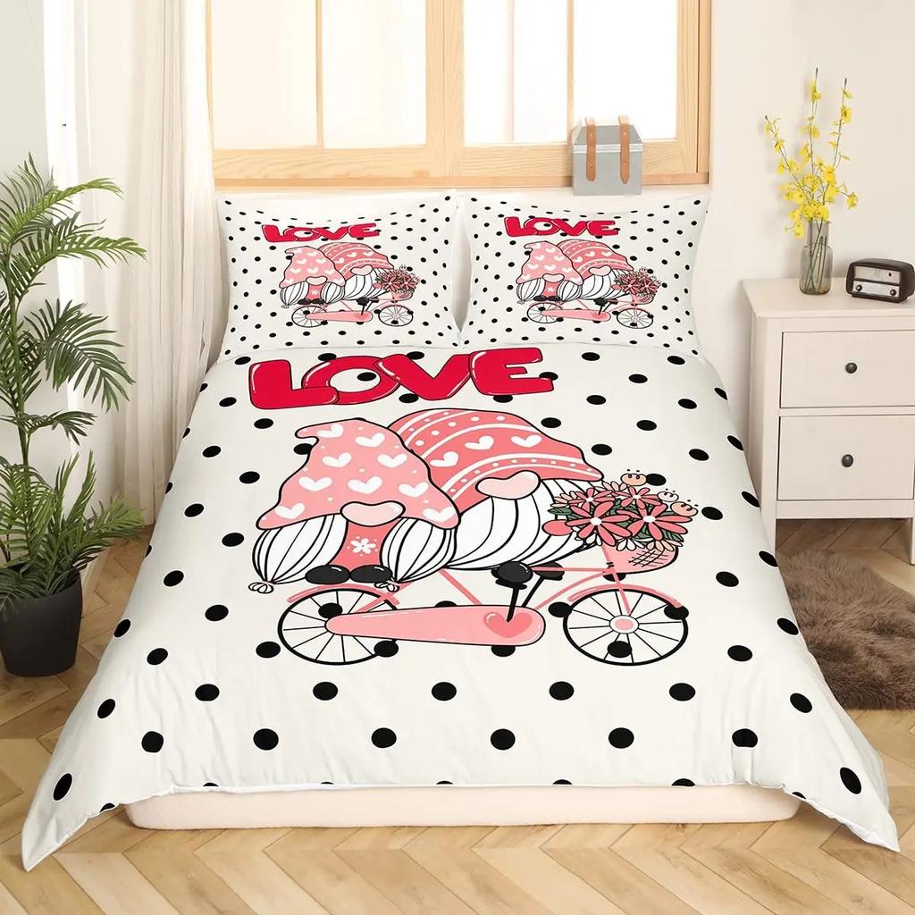 Valentýnský povlak na přikrývku dvě velikosti, Roztomilá kočka Psík Zvířátka Rustikální povlečení Růže Květiny Láska Srdce Romantický povlak na přikrývku