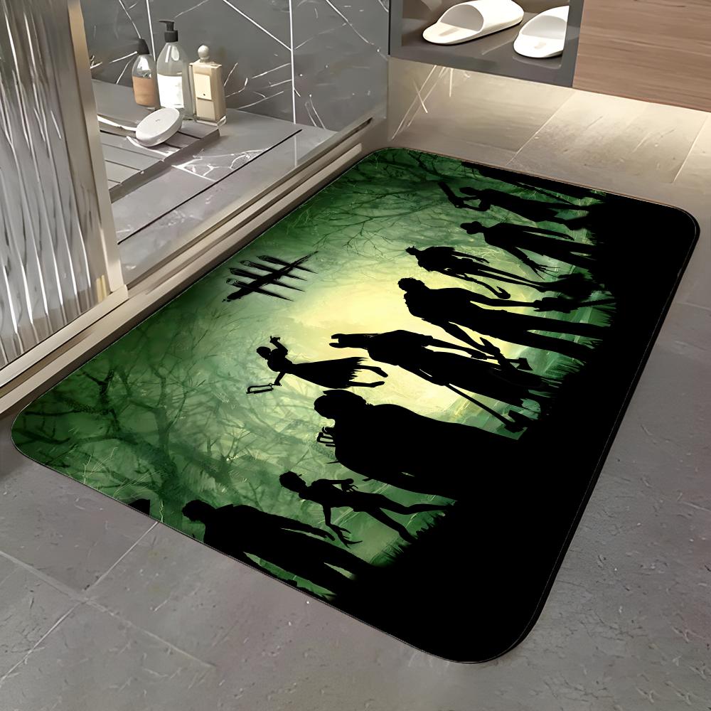 Game D-Dead by Daylight Floor Mat Soft Flannel Entrance Door Mat Non Slip Absorbent Bathroom Bedroom Floor Rug