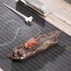 Phnom Penh Recruiting Wealth Mouse Incense Burner Ceramics Sandalwood Inense Sticks Holder Zen Home Decor Ornaments
