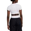 Nike Fitted Yoga Short Sleeve T-Shirt Women Tops White HJ0720051