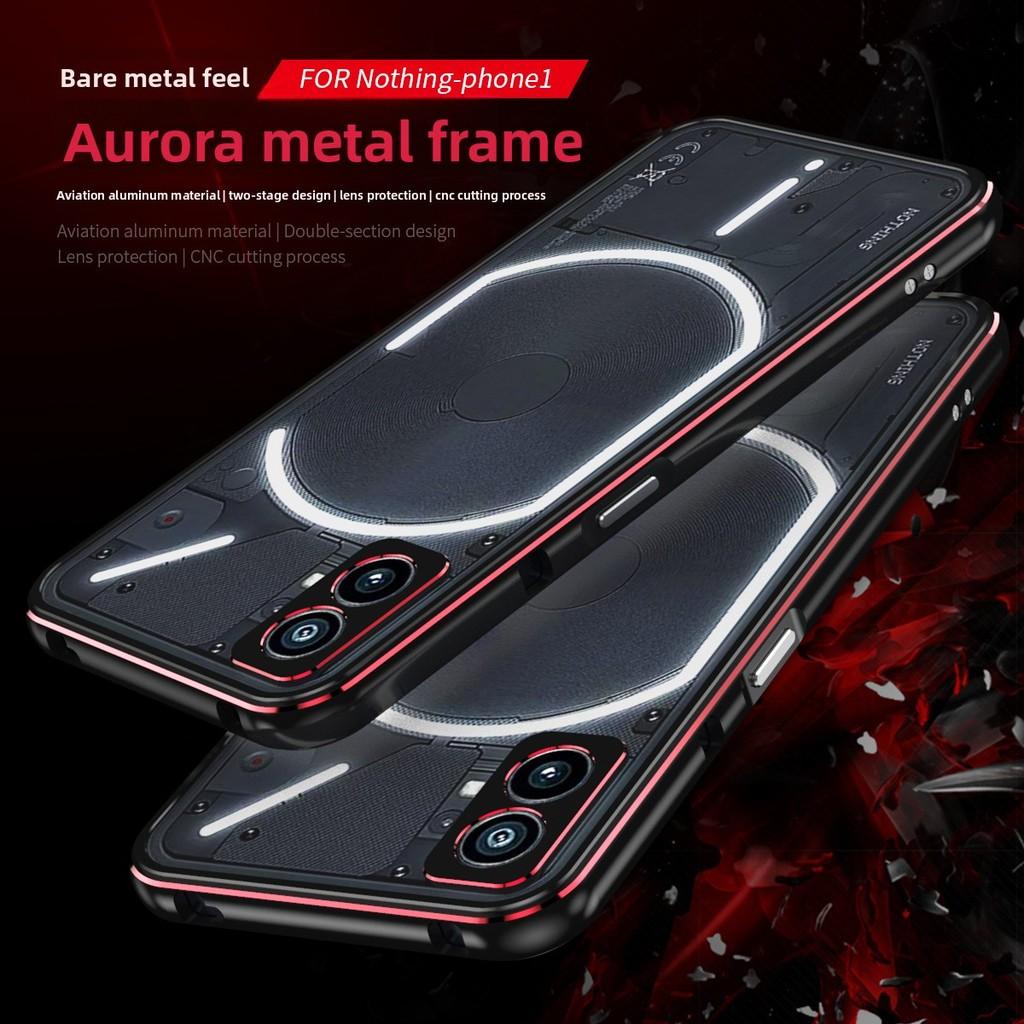 For Nothing Phone2 Metal Frame Protective Case With Shockproof And Heat Dissipation For Stylish Phone Accessories