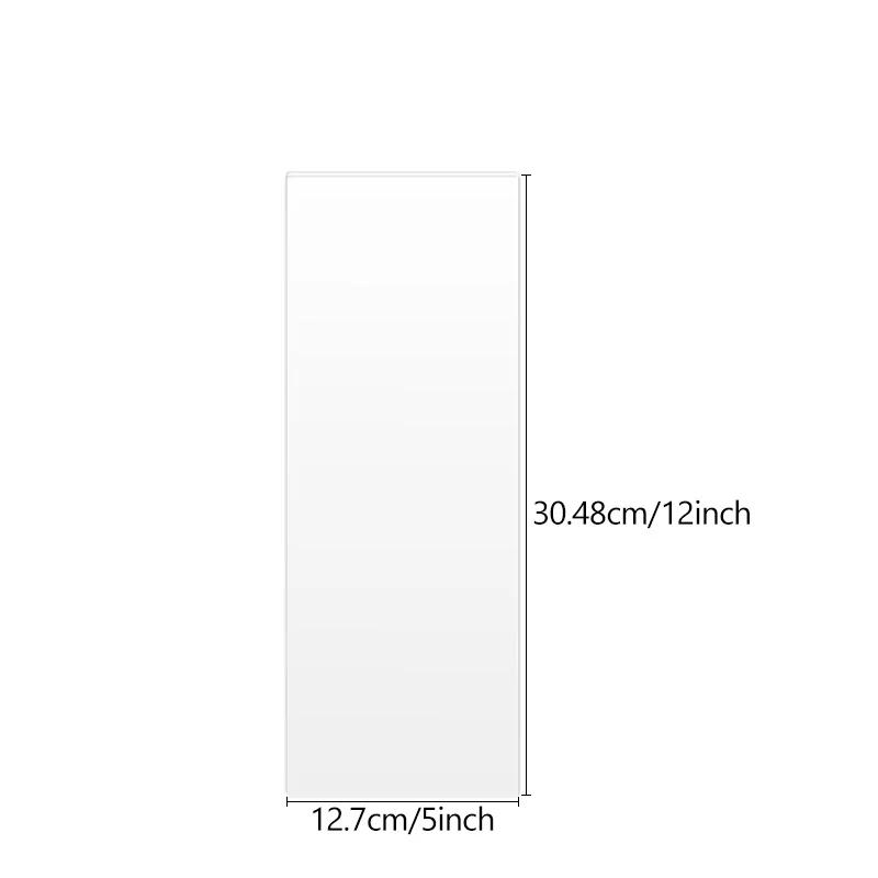 4 Sizes Acrylic Cake Scraper Comb Transparent Cake Decorating Scraper Long Butter Cream Smoother Fondant Smoother Icing Tools