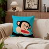 Cartoon P-Paul Frank Monkey Cushion Cover Cushion Cover Set 4Pcs 50X50 45X45 40X40 Pillowcase Decorative Sofa Home Decor