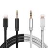 1M för belysning till AUX-kabelvagnskonverterare 3,5 mm uttag hane-kabel Hörlurar Aux Line-hörlurar Ljudadapter för iPhone iPad IOS