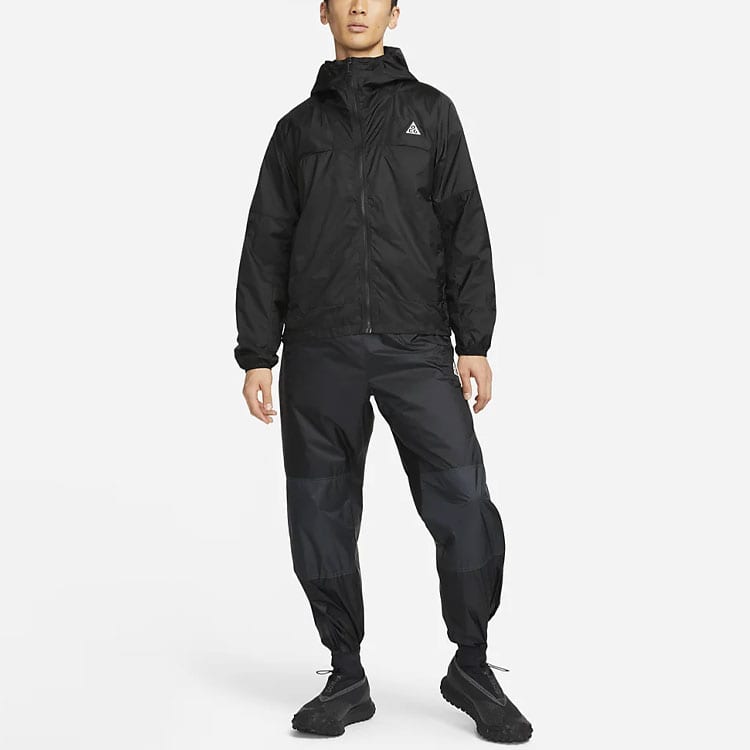 Nike ACG Jackets Men's Black Hooded Non Detachable Moderate Mock Two Piece DB0979-015