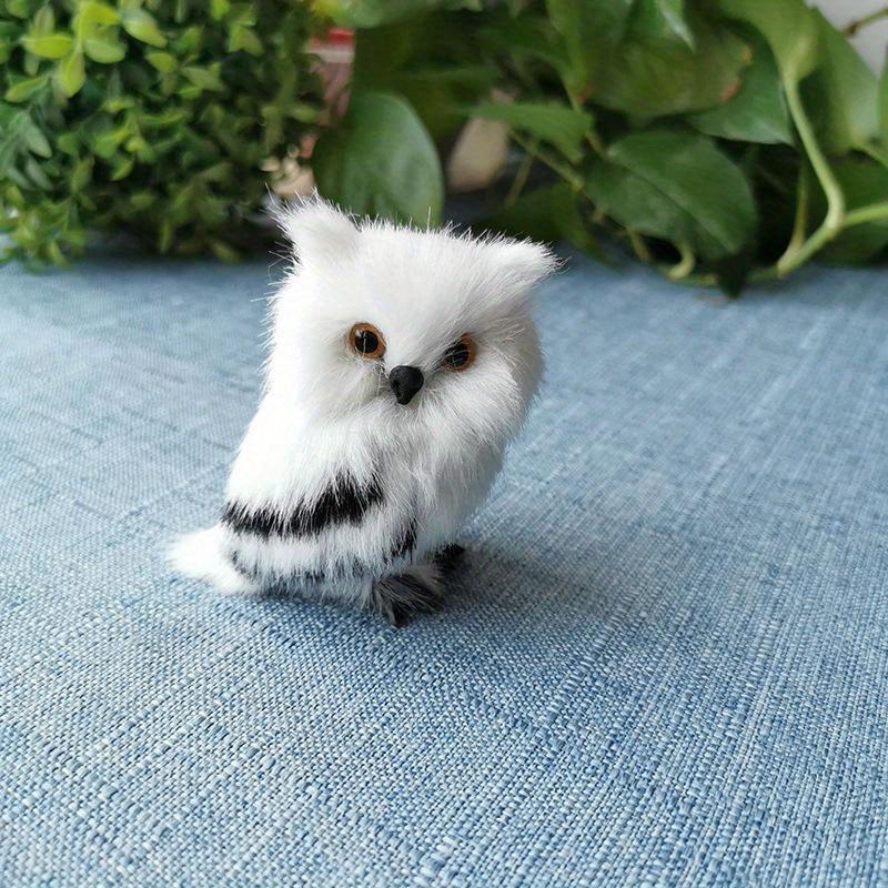 Simulation Owl Animal Model Festival Creative Plastic Ornaments Artificial Plush Toys For Garden Christmas Tree Decorations