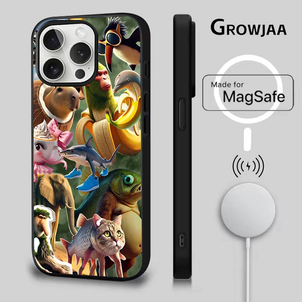 

Tung Tung Tung Sahur Memes Phone Case For iPhone 17,16,15,14,13,12,11,Pro,Max,Plus,Mini,SE4,E Magnetic Magsafe Wireless Charging iPhone15PROMAX