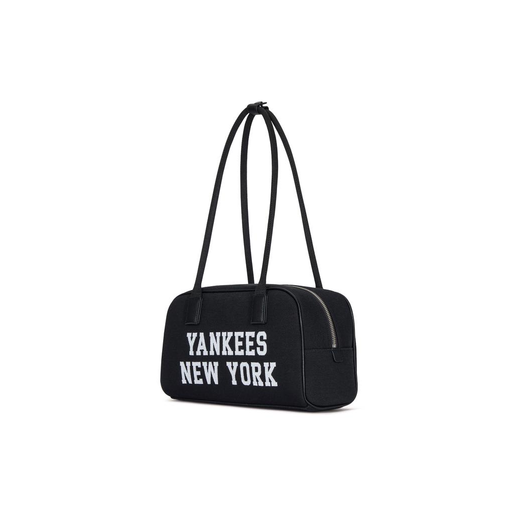 New MLB New York Yankees Cotton Crossbody Bag Shoulder Bag Shoulder Bag Toast Bowling Bag Regular Unisex Black 3ABQL014N-50BKS
