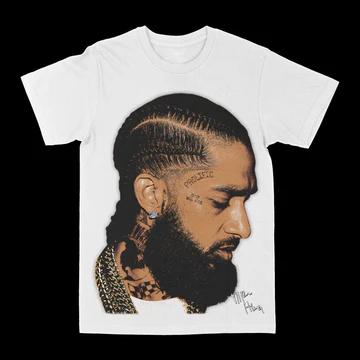 

Nipsey Hussle Unisexs White Cotton TShirt Streetwear Casual Style Fashion Tee Summer Top Apparel L