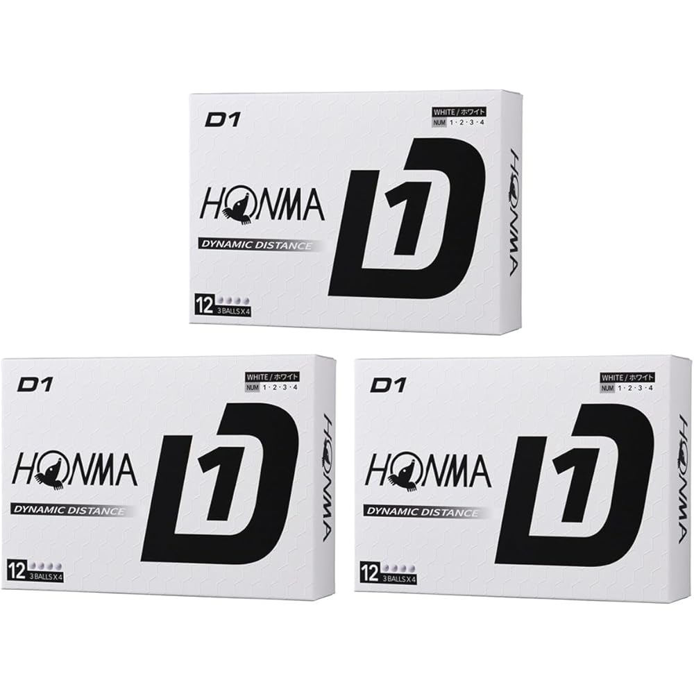 Honma D1 Golf Balls 3 Dozen Set (36 Balls) White