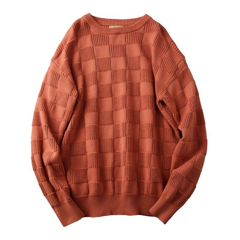 Beautiful Three-Dimensional Cotton No Pilling Export Men's Clothing Factory Leftover Stock Fall and Winter Thickened Sweater Sweater Outwear