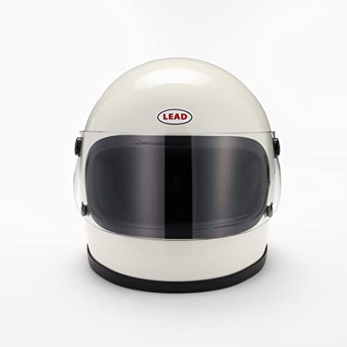 LEAD Motorcycle Helmet Full Face RX-200R White Free Size (Less than 57-60cm) -