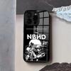N-Neighbourhood Band Phone Case For IPhone 17 Air 16 E Pro Max 15 14 13 Mini 12 Pro 11 Max Plus Black Glass Cover