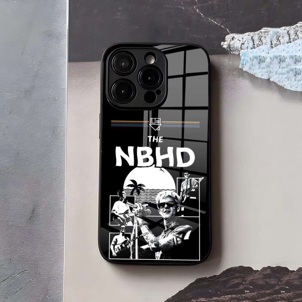 N-Neighbourhood Band Phone Case For IPhone 17 Air 16 E Pro Max 15 14 13 Mini 12 Pro 11 Max Plus Black Glass Cover