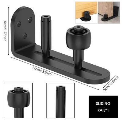 Sliding Barn Door Floor Guide Adjustable Carbon Steel Bottom Floor Roller Guide Kit Hardware Accessory Sliding Door Bottom Guide