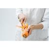 Suncraft Peeler, Made In Japan, Lightweight and Easy To Use, Peels Vegetables Easily, Orange, FC-108