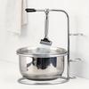 Mens Stainless Steel Razor Brush Holder And Soap Dish Shaving Set For Daily Grooming