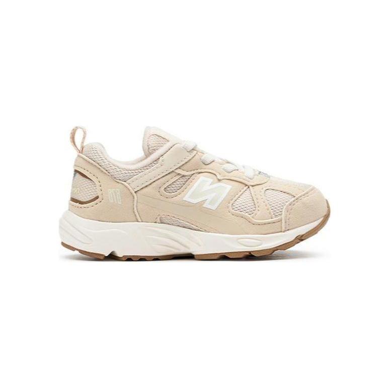 New Balance NB 878 Amortiguación, Resistentes al Desgaste Zapatos Bajos para Niños Pequeños Beige Blanco Marrón Bebé y Niño Pequeño IV878EC1