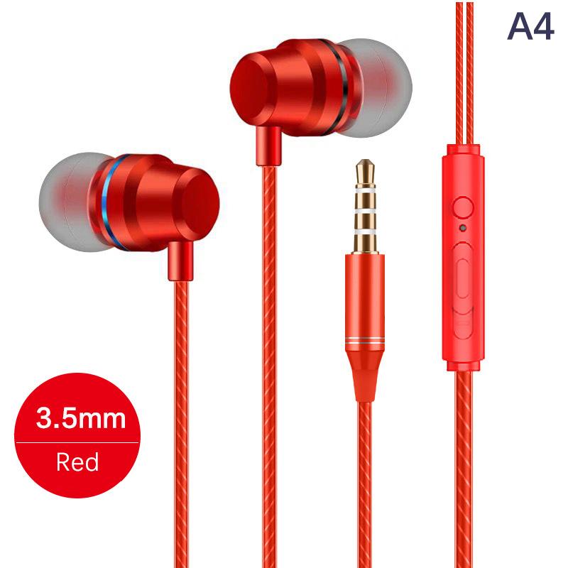Universal 3.5Mm Wired Headphones In-Ear Stereo Earphones Headset With Microphone