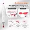 Dual Tip Art Markers 48 Assorted Colors Non-toxic Smooth Drawing Pens for Art Students Sketching Coloring Gift Choice