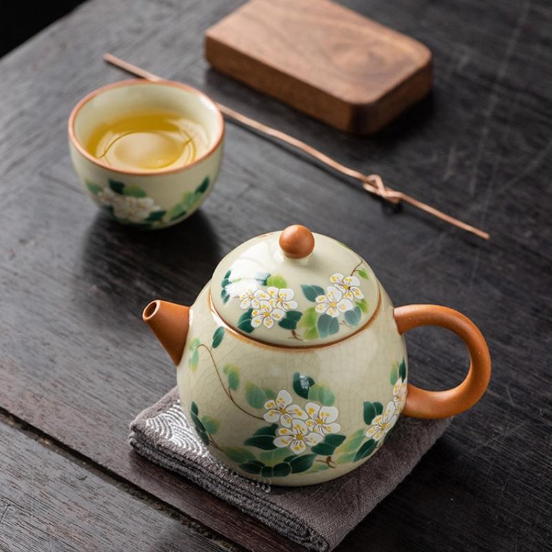 Handgjord Lila Lera Xishi Tekanna – Kinesisk Yixing Zisha Tekanna med Kulhålsfilter för Gongfu Te & Presentuppsättning