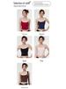 Cross-Border Women's Shockproof Sports Bra with Thin Straps & Color Block Design
