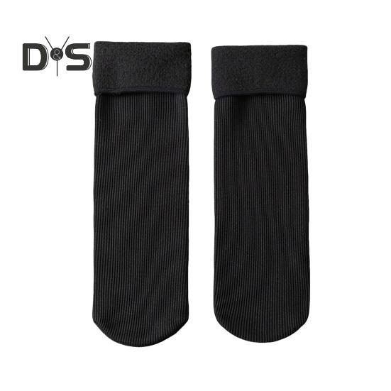 

Носки Janemore, зимние флисовые теплые уютные носки, мягкие бархатные облегающие термоноски, носки для холодной погоды и снега для женщин чёрный