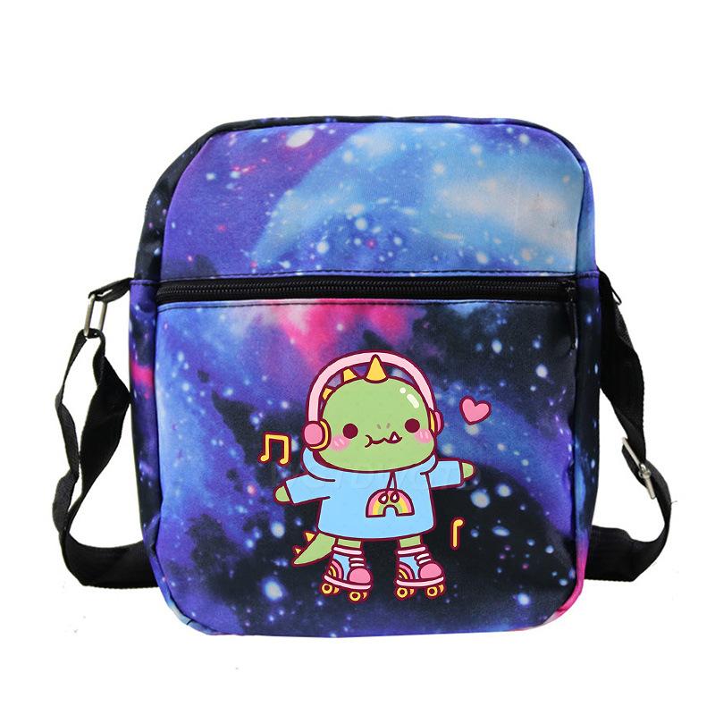 Cute printed shoulder bag casual multi-functional oblique span bag small bag student stationery bag