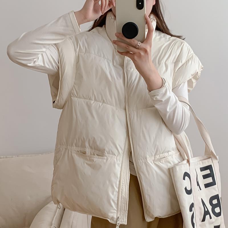 Fashion Winter Warm Vest Woman Sleeveless Parka Casual Thick Women's Jackets