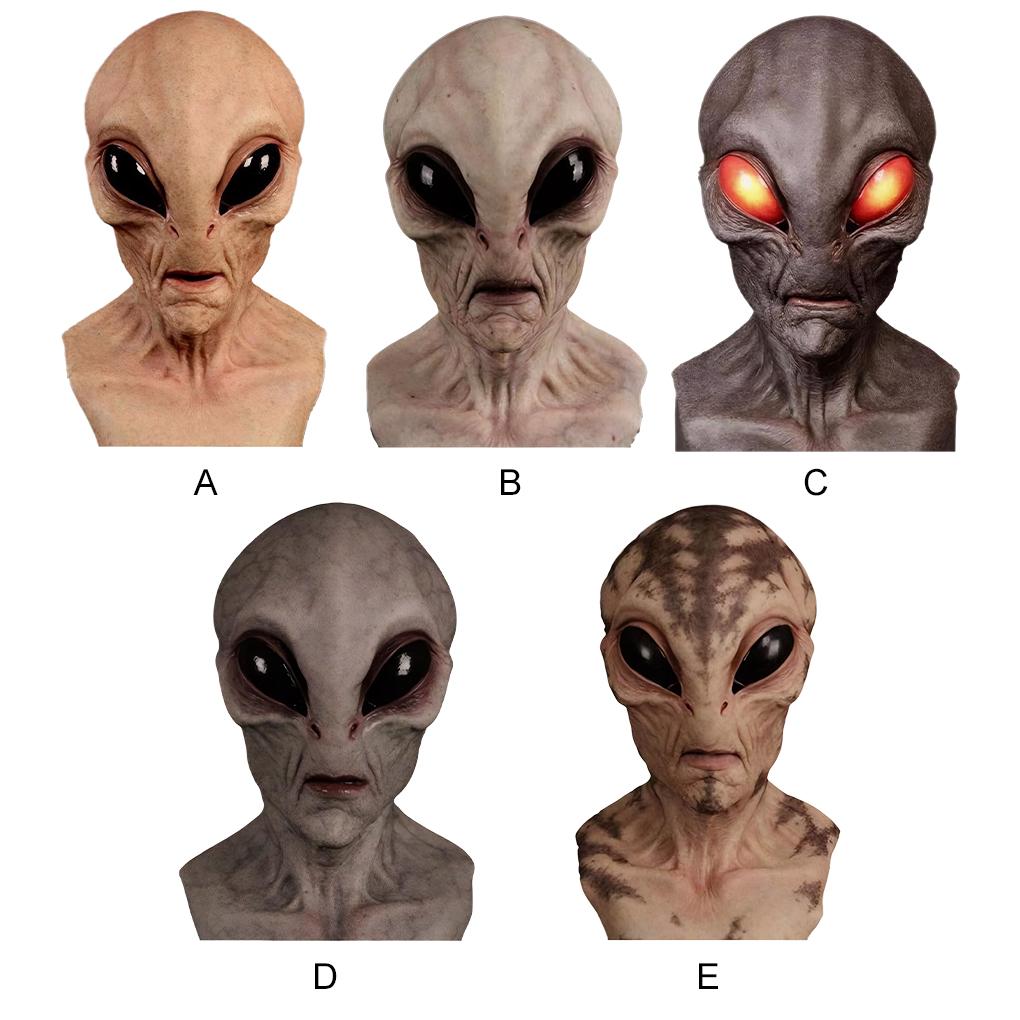 Vampire Mask Complete Halloween Look With Alien Mask Halloween Simulation Latex Mask Alien Mask Kids
