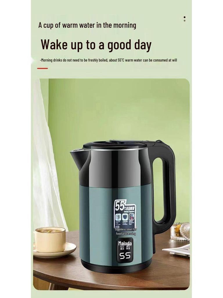 Elektrická konvice s velkým objemem, automatickým vypínáním a ochranou proti chodu nasucho