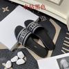 Spring Rhinestone Embroidery with Slippers Women Wear Beach Shoes Sheepskin Flat Sandals