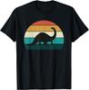 Lustiger Retro Dinosaurier - Tolles Brachiosaurus-Liebhaber Dino-Geschenk T-Shirt